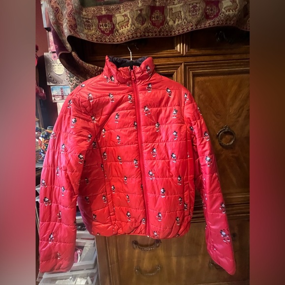 Reversible Mickey Mouse Puffer Jacket - Picture 1 of 4
